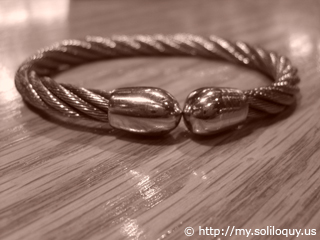 A bracelet.