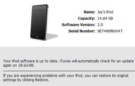 iPhone Software 2.0 on an iPod Touch