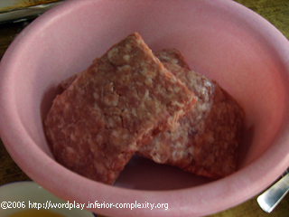 minced meat in the mixing bowl