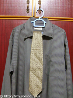 Shirt and tie!