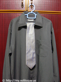 Shirt and tie!